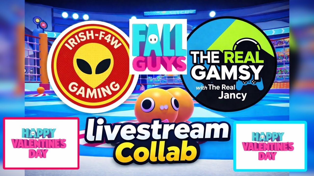 Fall guys live stream  Collab - Irish-F4W Gaming with @thereal_gamsy  and @thereal_jancy