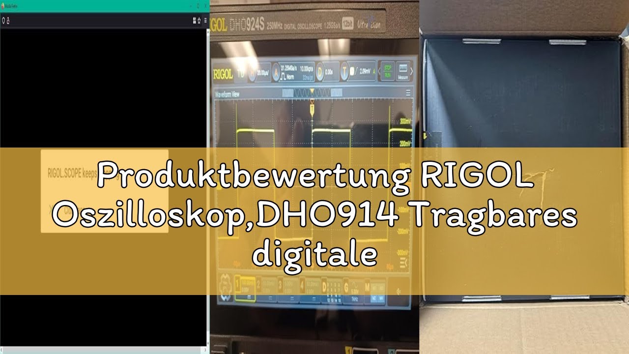 Produktbewertung RIGOL Oszilloskop,DHO914 Tragbares digitales Oszilloskop,125MHz Bandbreite,4 analog