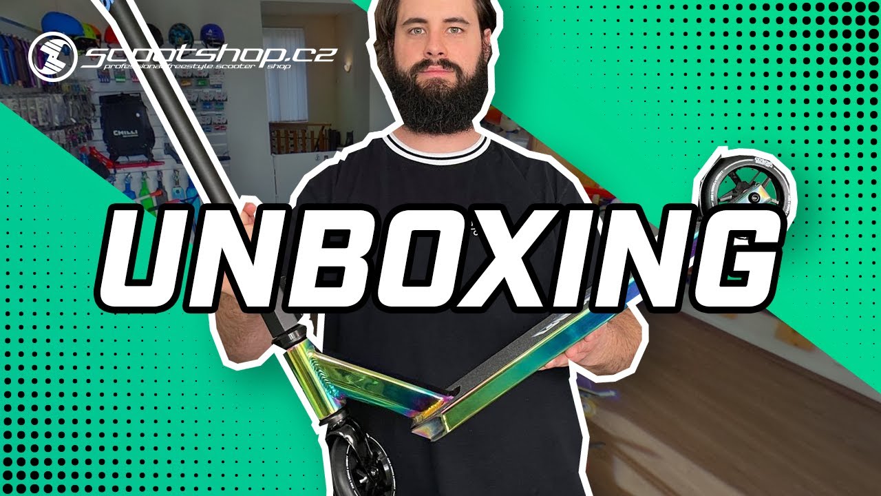 Neuvěřitelná koloběžka s T řídítky! Rozbalujeme: Rideoo Flyby freestyle koloběžka