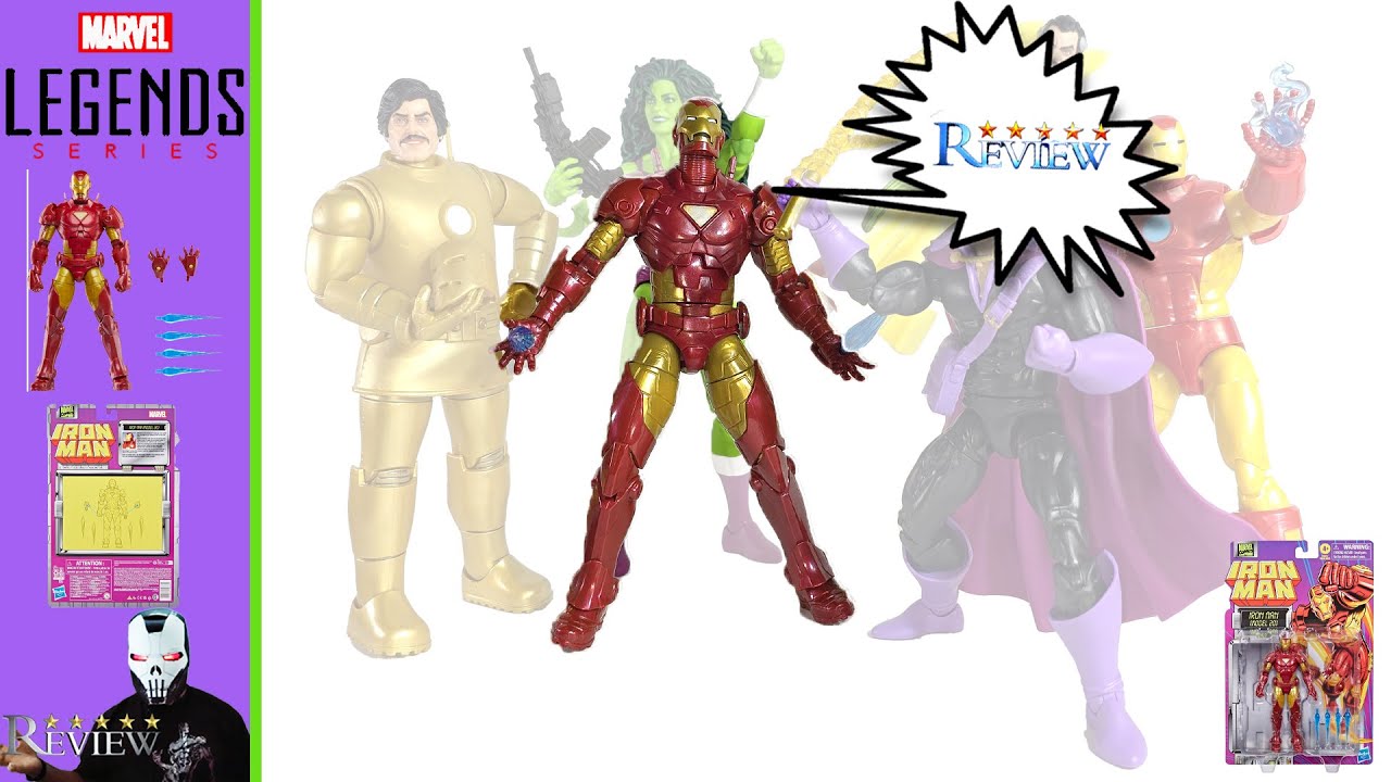 Marvel Legends Iron Man Animated Series Model 20 Retro Cardback Action Figure Review