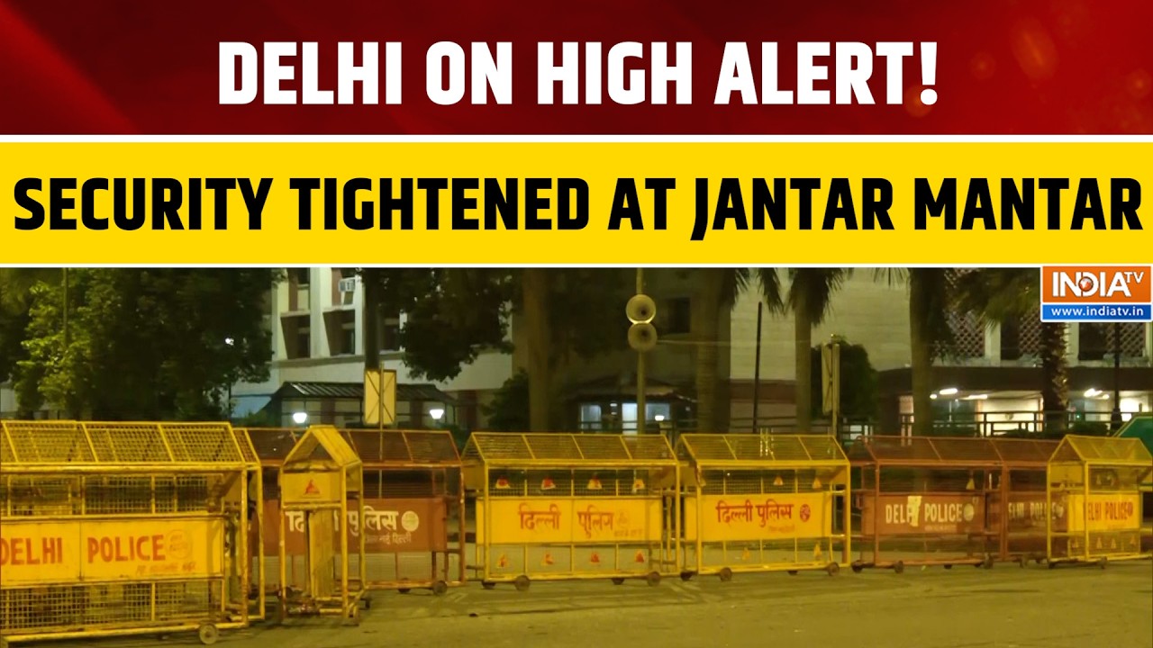 Delhi Police Tightens Security at Jantar Mantar Amid CJP Protest, Metro Stations on Alert