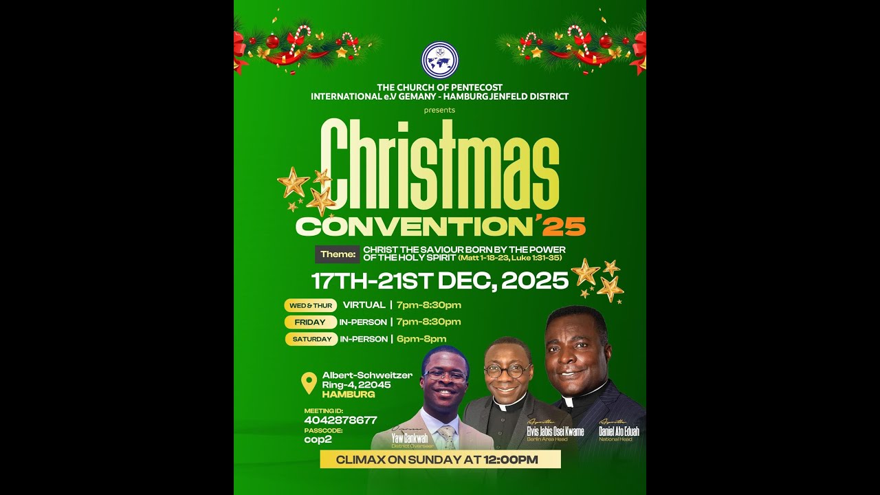 COP Hamburg Jenfeld District | Christmas Convention 2025 | 21st December 2025
