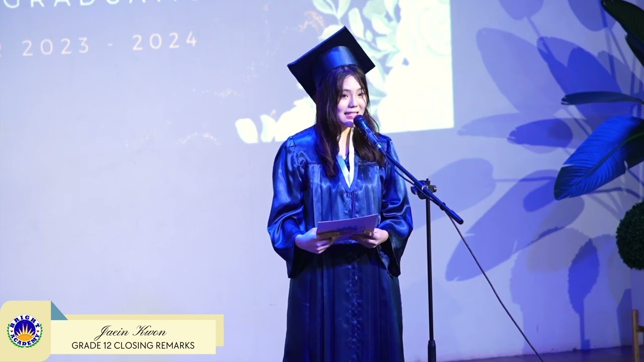 Senior High School Graduation Closing Remarks (Class of 2024)