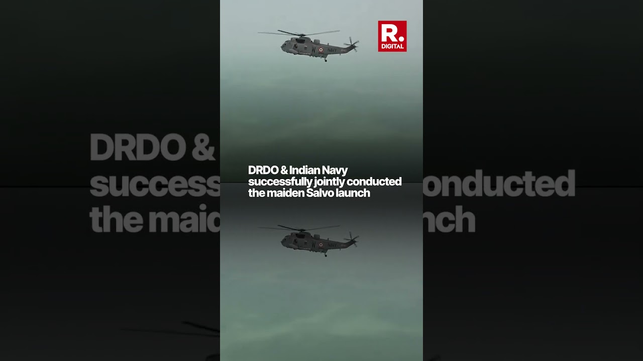 DRDO & Indian Navy Success: First Salvo Launch of Naval Anti-Ship Missile (NASM-SR)