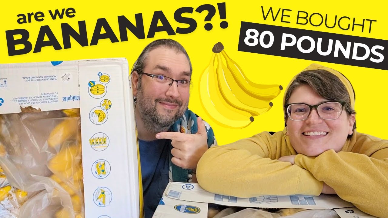 We Bought 80 Pounds Of Bananas 🍌🍌🍌 + Tips For Freezing