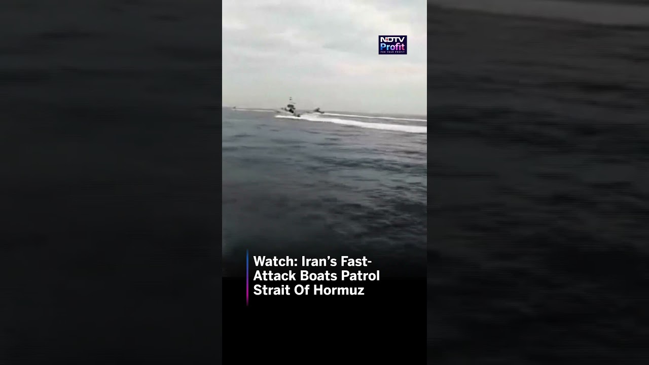 Watch: Iran's Revolutionary Guard Boats Patrol Strait Of Hormuz