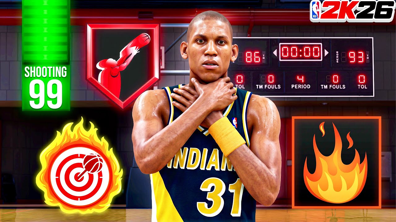This 99 SHOOTING Reggie Miller Build is BROKEN in NBA 2K26! BEST GUARD BUILD