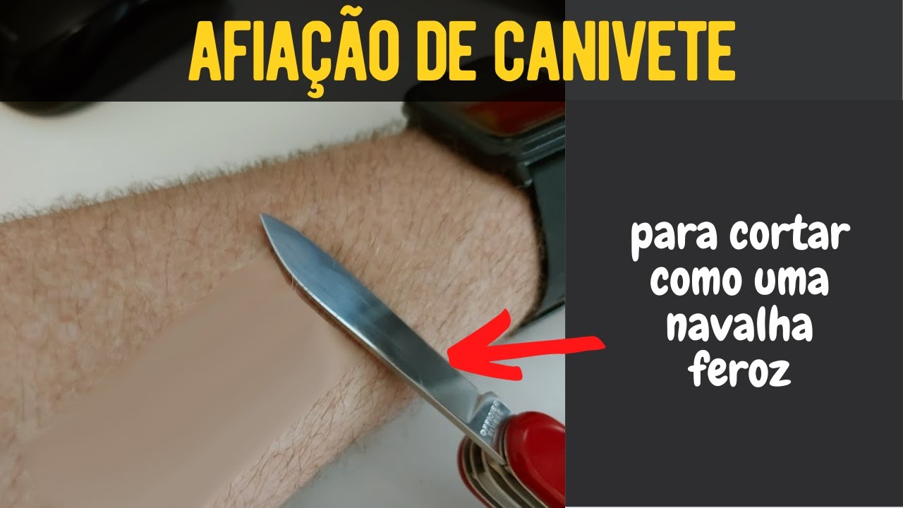Afia&ccedil;&atilde;o de canivetes para cortar como uma navalha
