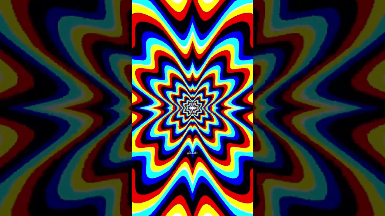 Оптическая иллюзия RGB. Психоделическое видео с гипнозом. 