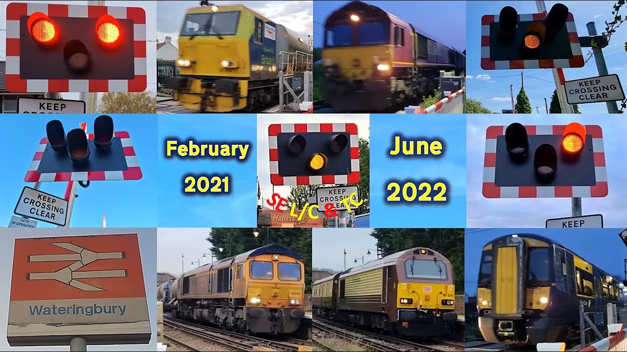 Wateringbury Level Crossing, Kent (Previously-unseen videos: February 2021 - June 2022)
