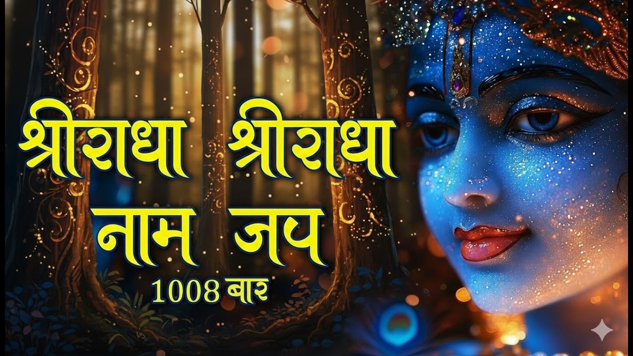 Shri Radha Radha Naam Jaap 1008 Times | श्री राधा श्री राधा नाम जप | #Radha Krishna Bhakti Bhajan