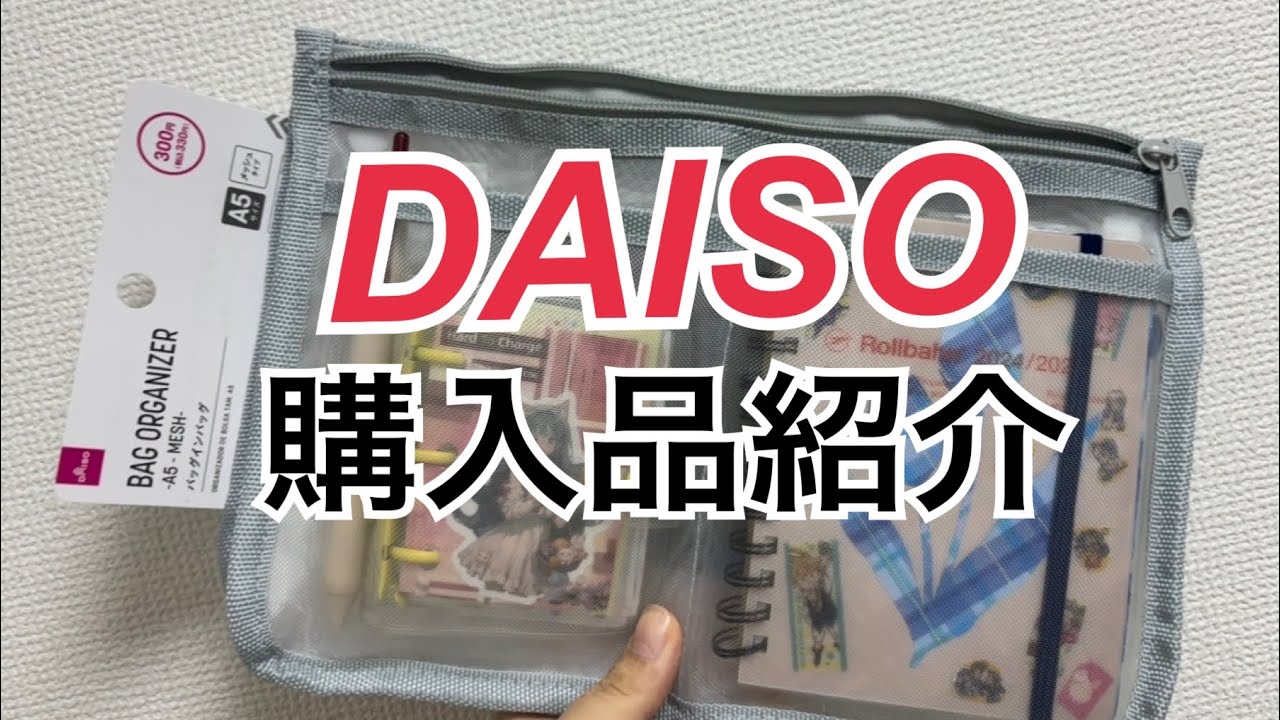 ダイソー購入品紹介/手帳バック📓/シール購入品/ゆる動画