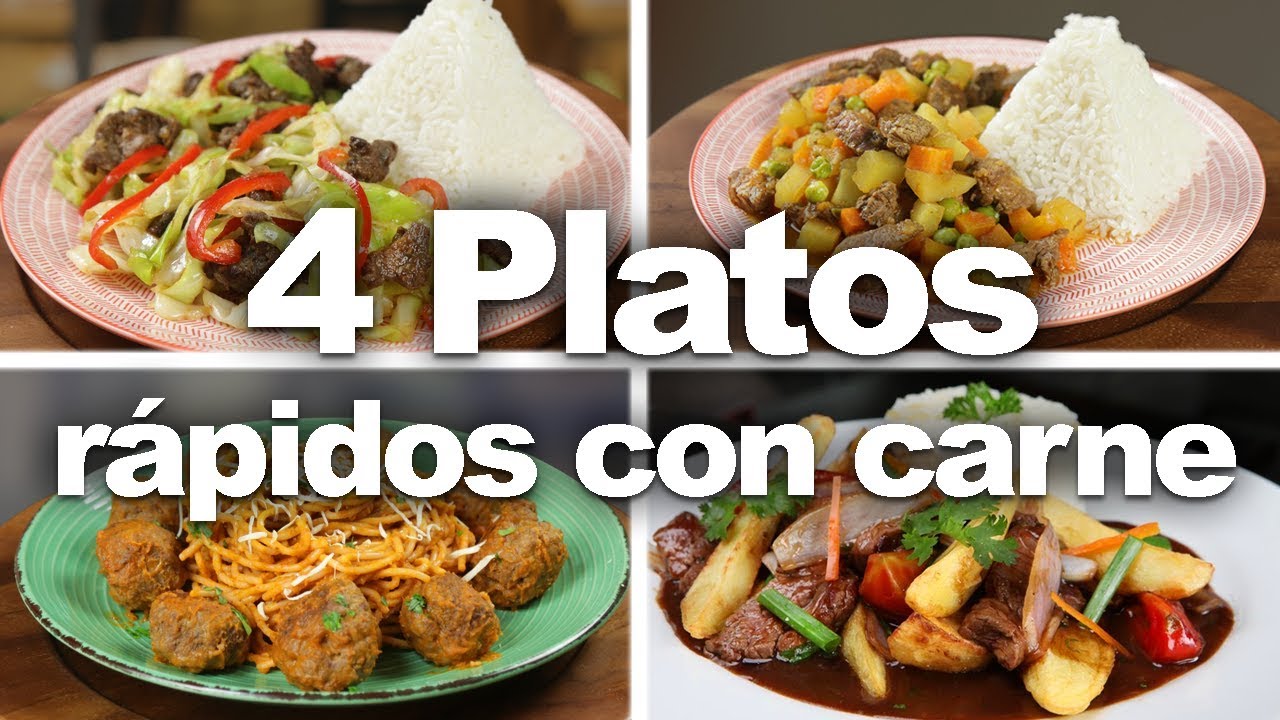 4 Platos rápidos con carne  | Sabores del Perú