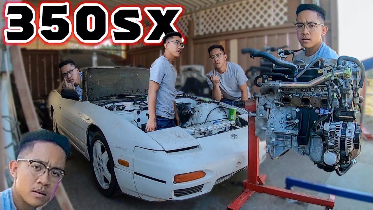 VQ35 TEST FIT IN THE S13!