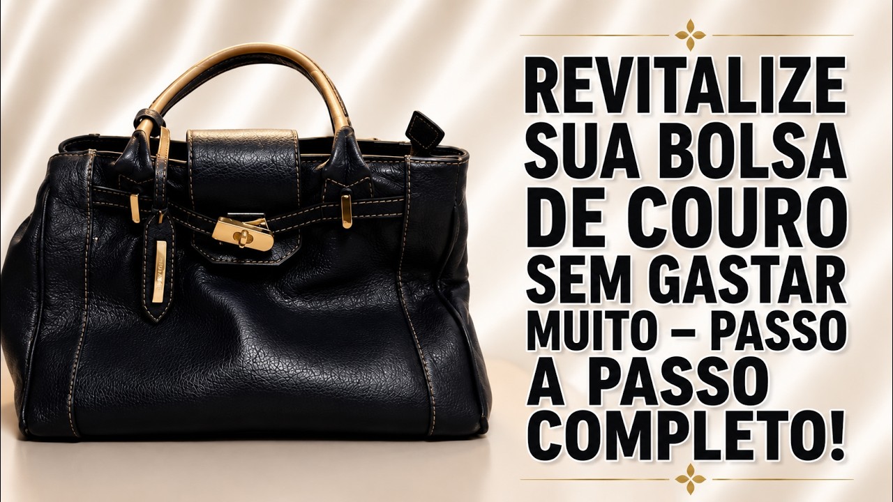 Revitalize Sua Bolsa de Couro Sem Gastar Muito – Passo a Passo Completo!