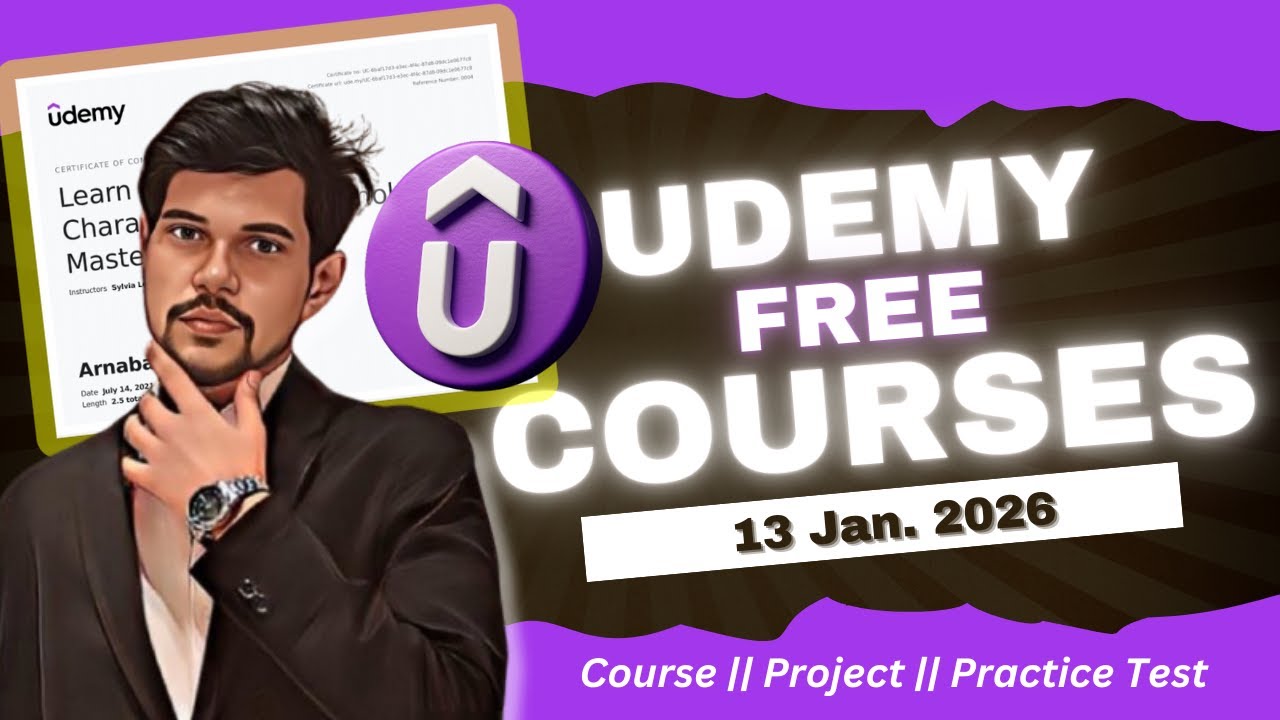 🔥 Udemy 100% OFF Coupons 2026 | 30+ Paid Courses FREE with Certificate