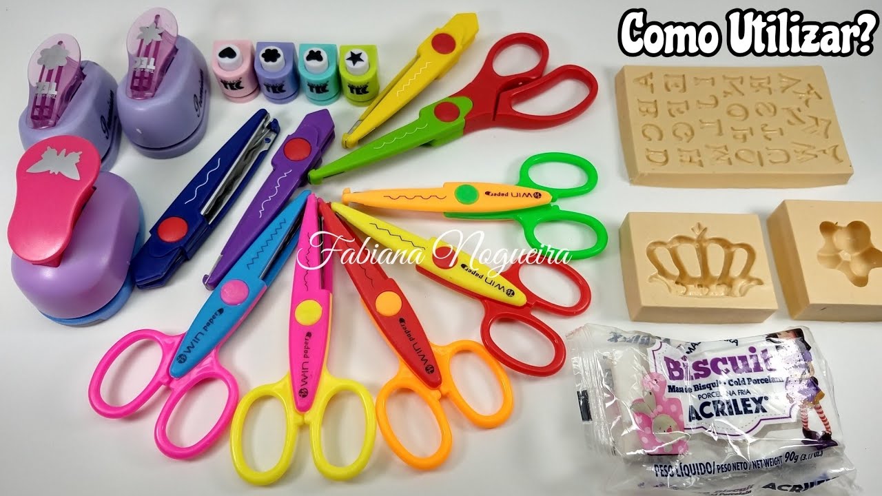 Como Utilizar Moldes de Silicone / Tesoura Escalope / Furadores 💞