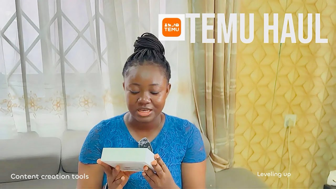 TEMU HAUL| content creating tools and gadgets | vlog screen mirror| products rating on Temu 