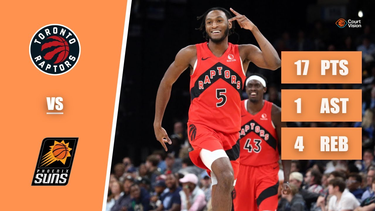 Immanuel Quickley - 17 Points, 1 Assist, 4 Rebounds vs Suns - 2025-26 Regular Season