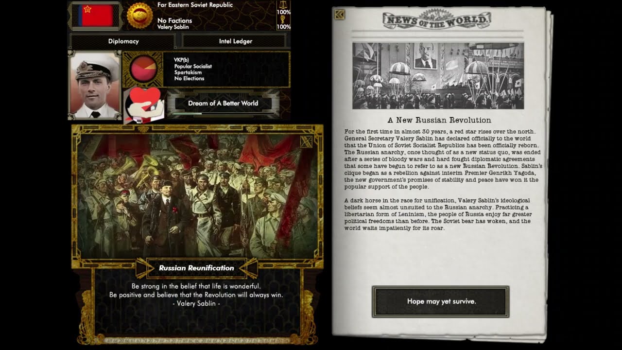 TNO Russian Reunification in Red Flood