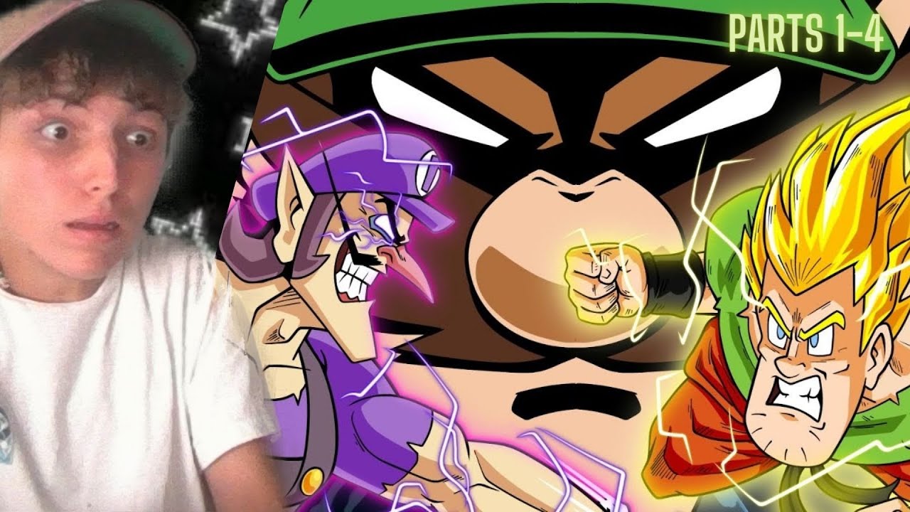 splatman reacts to | One Jump Man vs Shaggy Ball Z (1 - 4) |