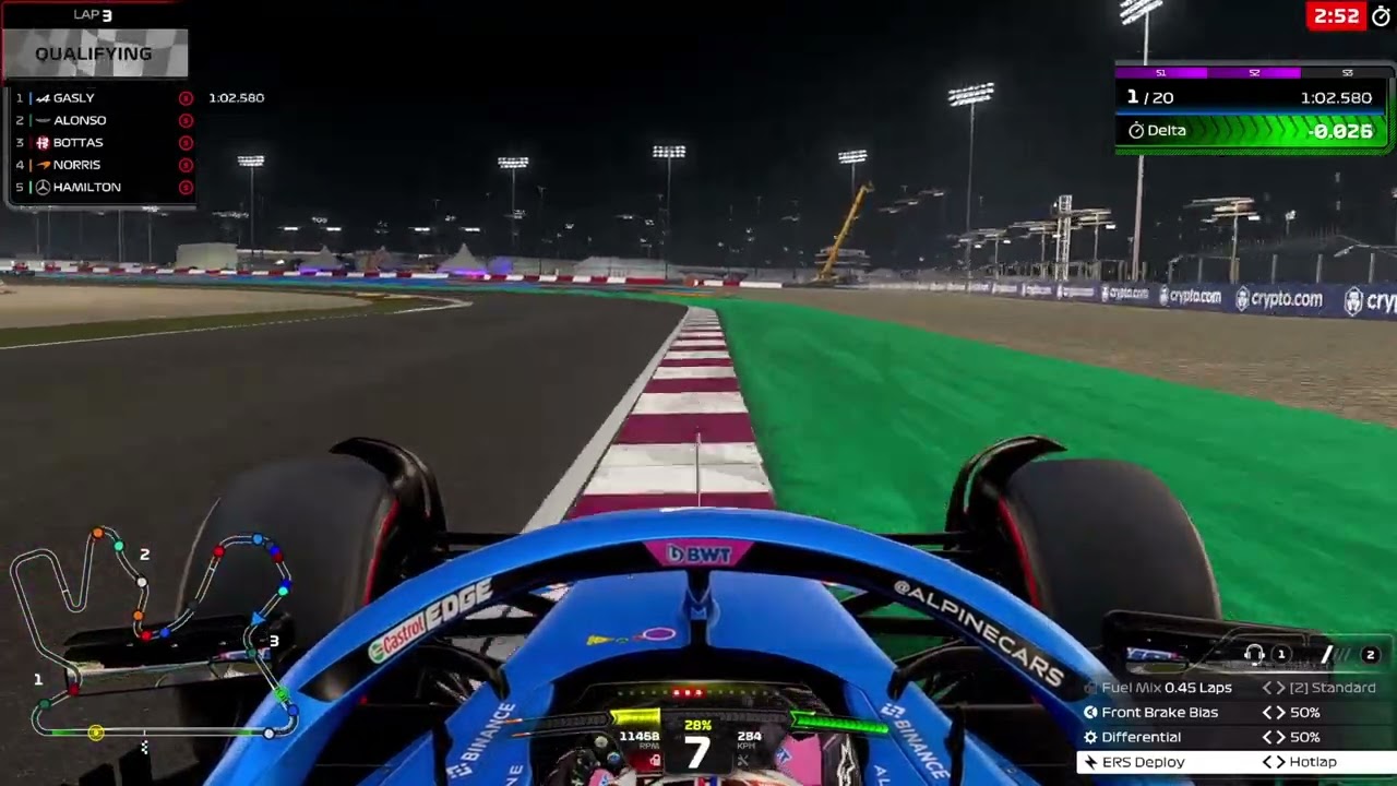 F1 23 Qatar Qualifying Hotlap 1:19.756