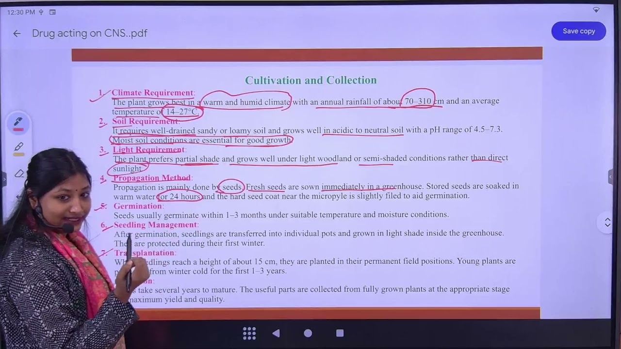Lecture 55| Drug acting on Nervous System (Tea Leaves) | D.Pharm 1st Year | By Khushboo Mam