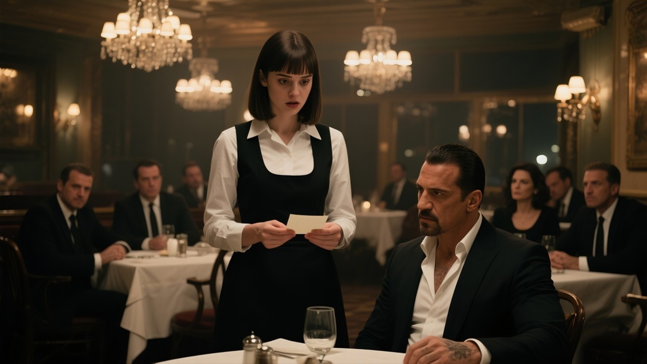 A Waitress Exposed the Mafia Boss’s Cheating Wife — The Next Morning, a Mysterious Gift Arrived