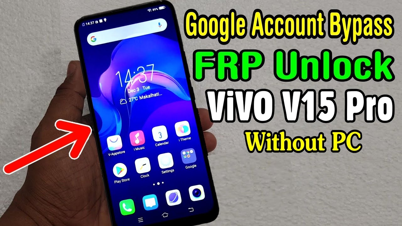 ViVO V15 Pro (1818) FRP Unlock or Google Account Bypass Easy Trick Without PC