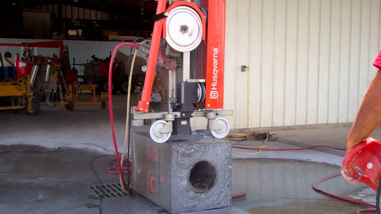 Wall Saw Wire Saw Running