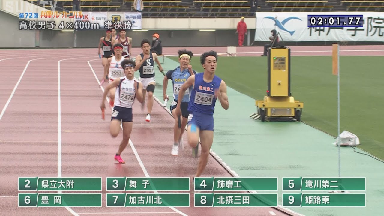 【高校男子 4×400m 準決勝】第72回（2024年）兵庫リレーカーニバル
