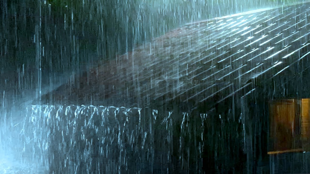 Heavy Rain and Thunderstorms to Sleep Fast & Overcome Insomnia. Nature Sounds for Sleeping 🌧️😴 24/7