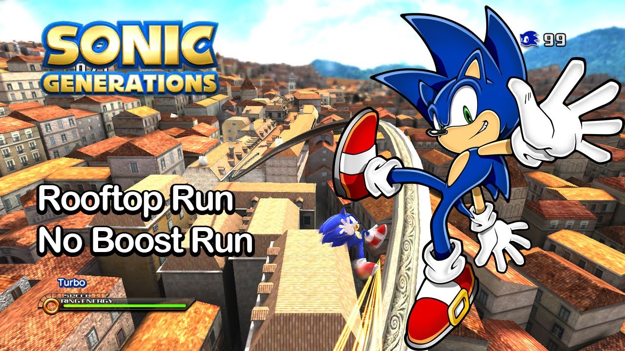 Sonic Generations-Unleashed Project-Rooftop Run-No Boost Run
