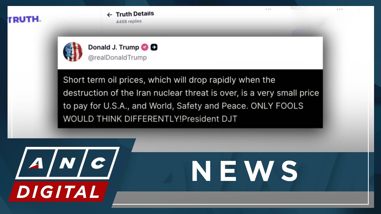 Trump says oil price surge ‘small price to pay’ for 'safety and peace' | ANC