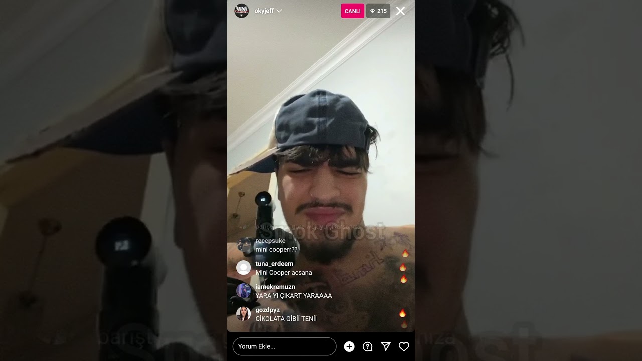 Jeff redd dövmeli canli yayin (IG LIVE)