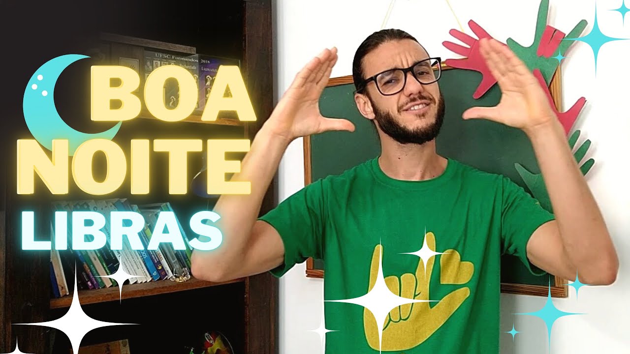 Sinal de BOA NOITE em Libras - Variações