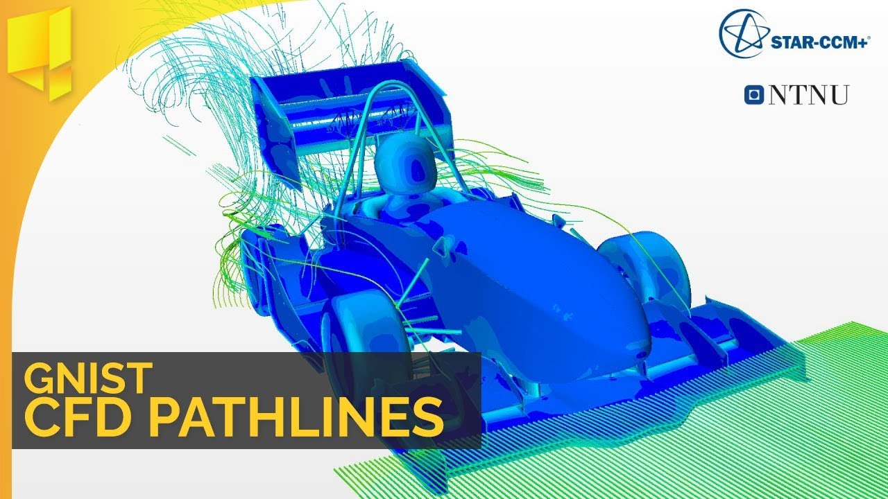 CFD Pathline Animation - Gnist, Revolve NTNU car 2016