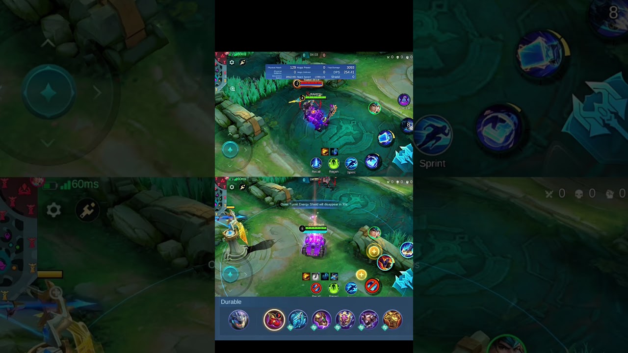 johnson 🚘 damege test mage build and tank build