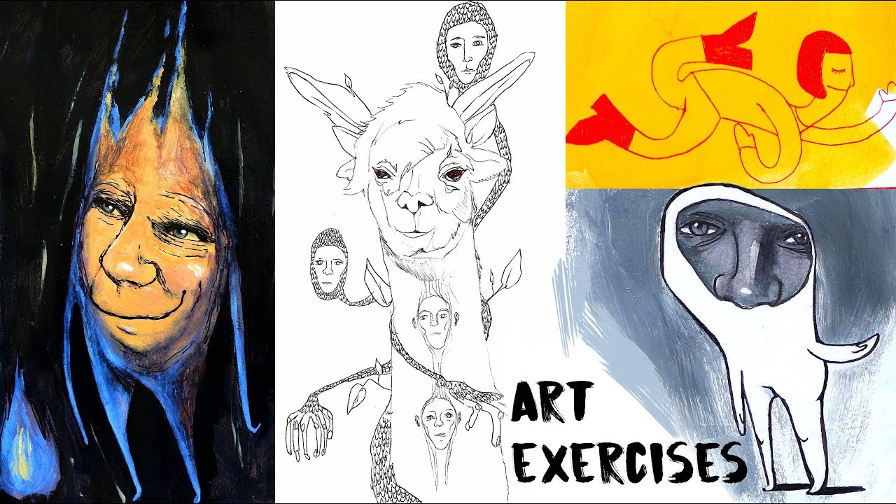 5 Awesome Drawing + Painting Exercises