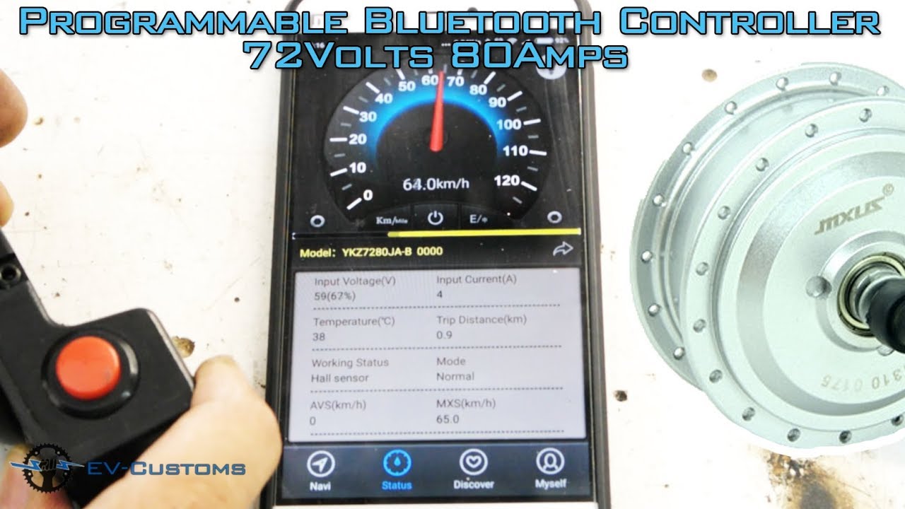 Programmable Bldc Bluetooth Controller 72V 80A for Electric Bike  wiring of the controller
