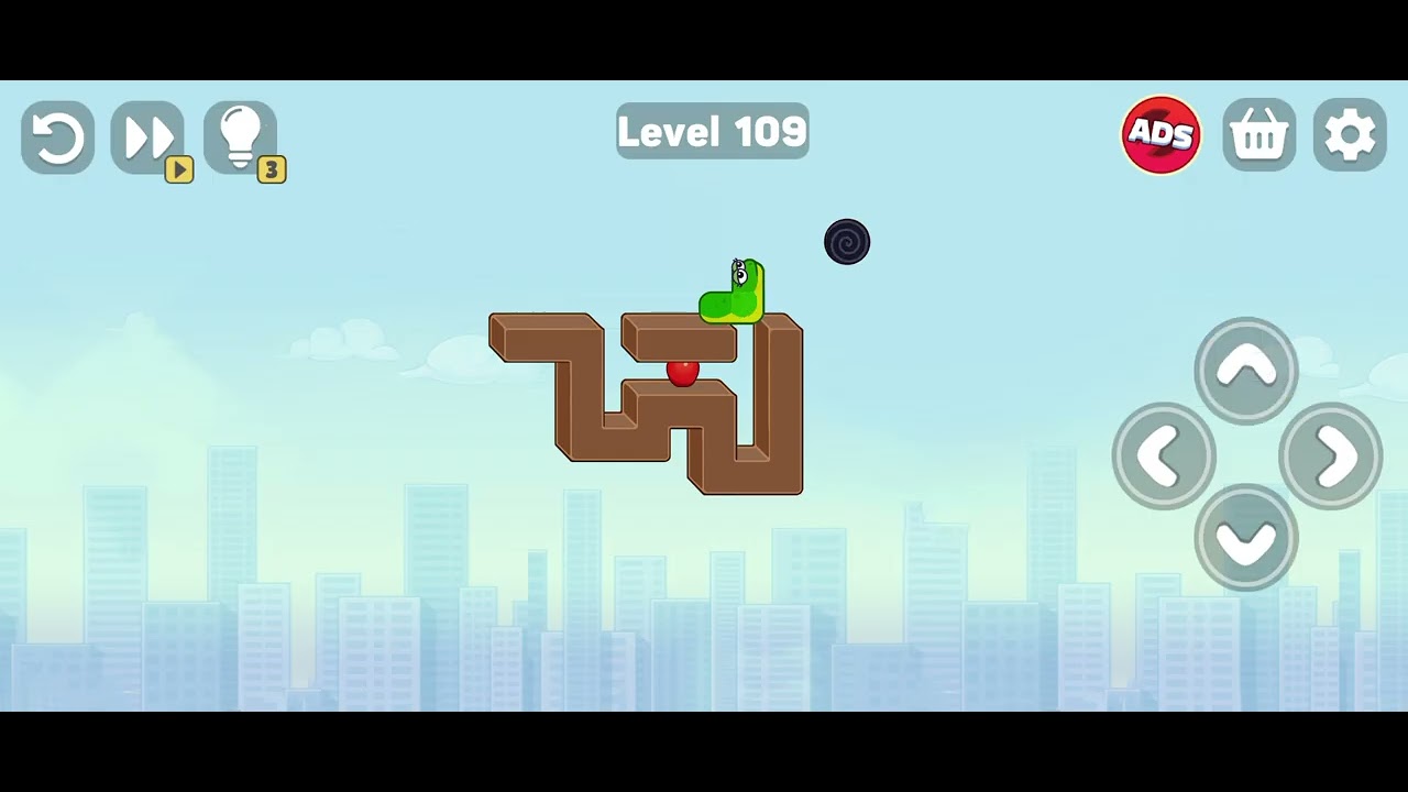 Snake Puzzle Slither to Eat Level 109 Walkthrough Solution