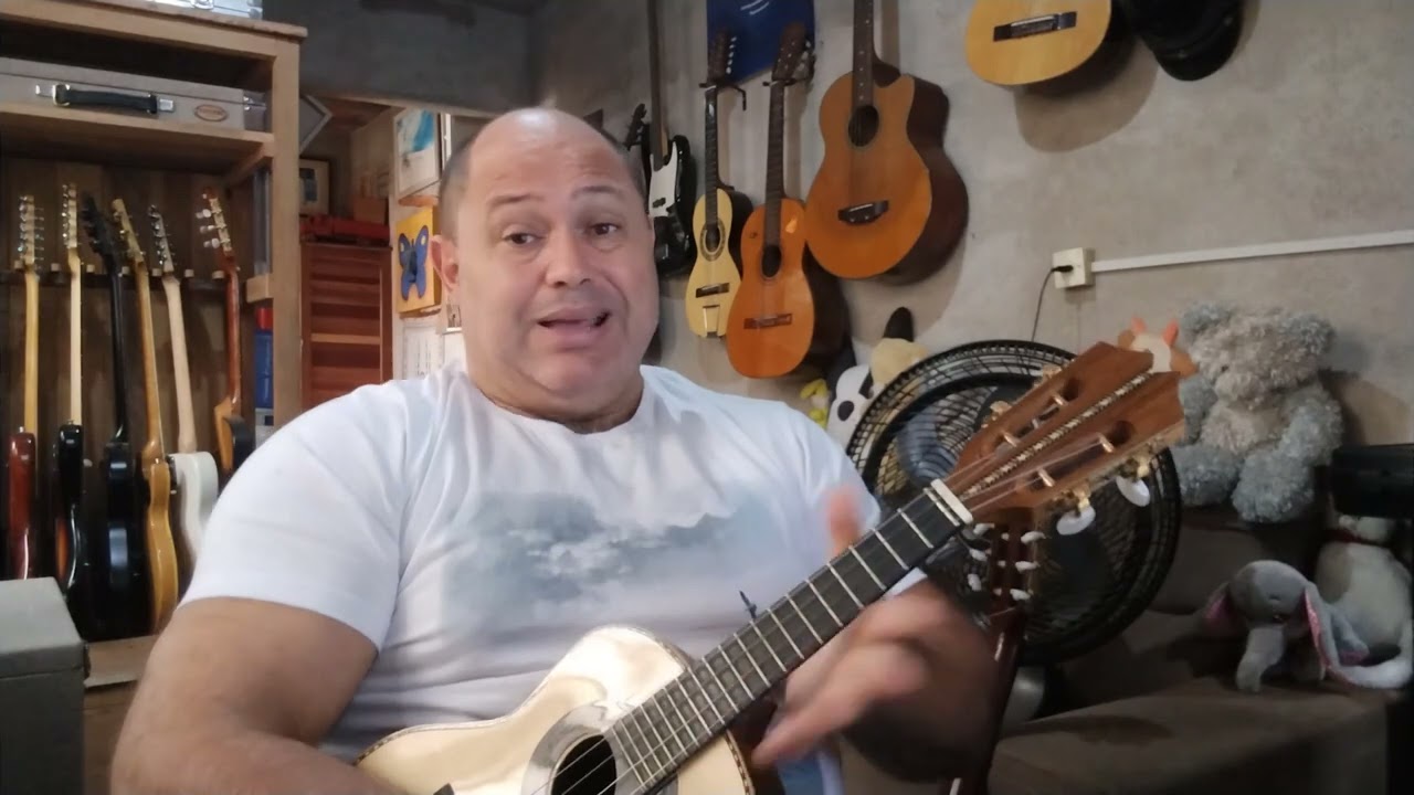 aula de cavaco(cavaquinho) harmonia funcional básica 1