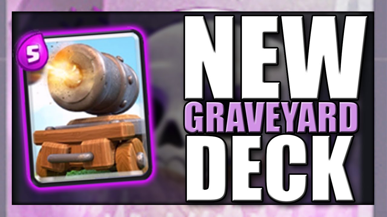 NEW CANON CART GRAVEYARD META | Clash Royale Canon Cart Graveyard Deck