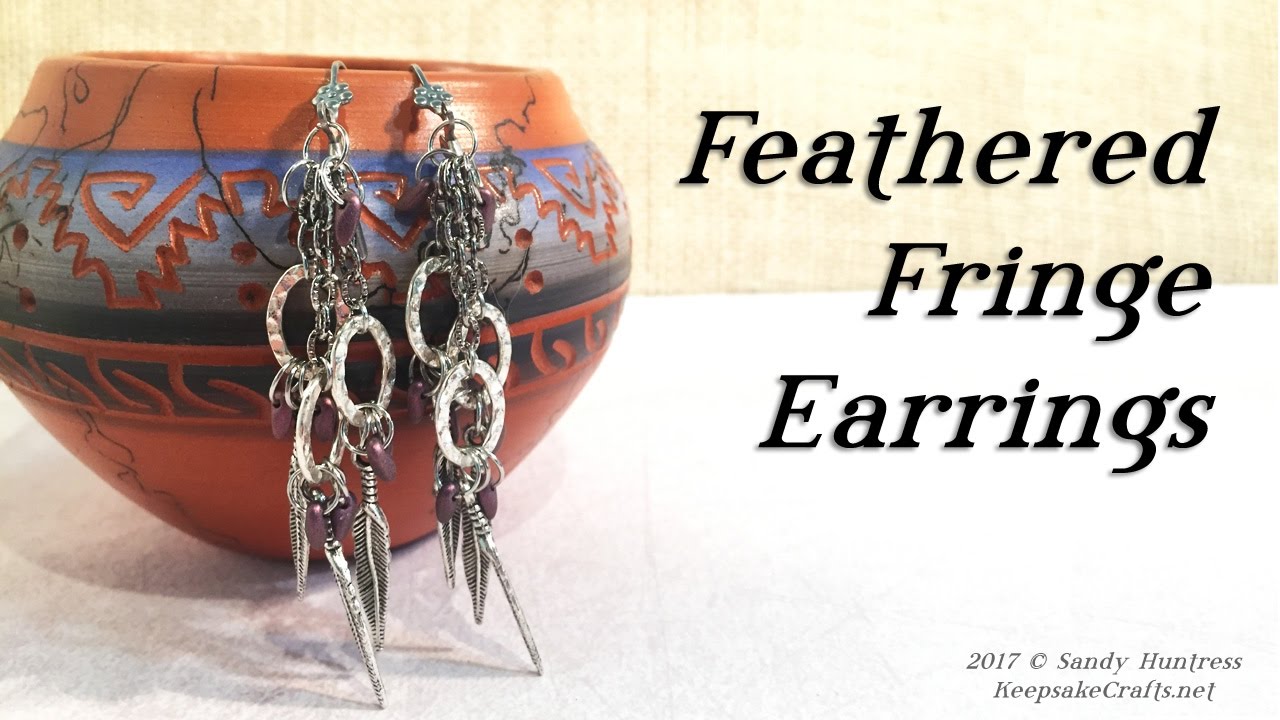 How To Make Feathered Fringe BOHO Earrings Jewelry Class