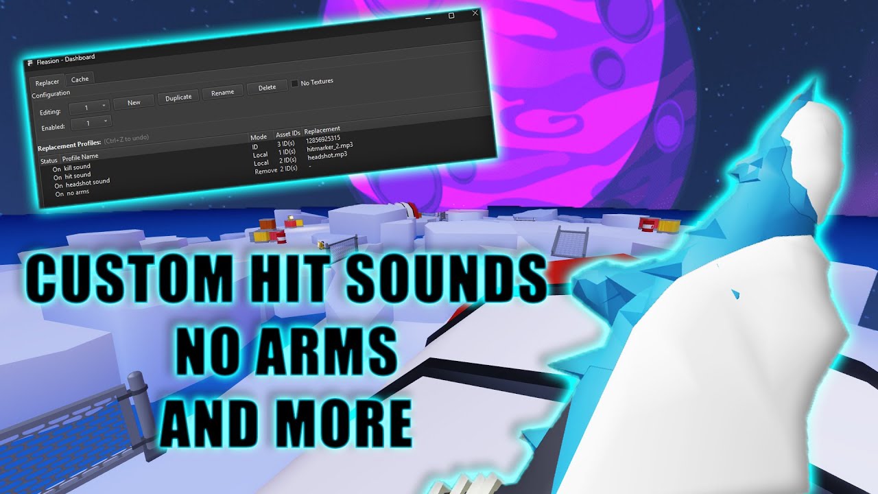 How To Get CUSTOM HIT SOUNDS + NO ARMS In Rivals (Fleasion)