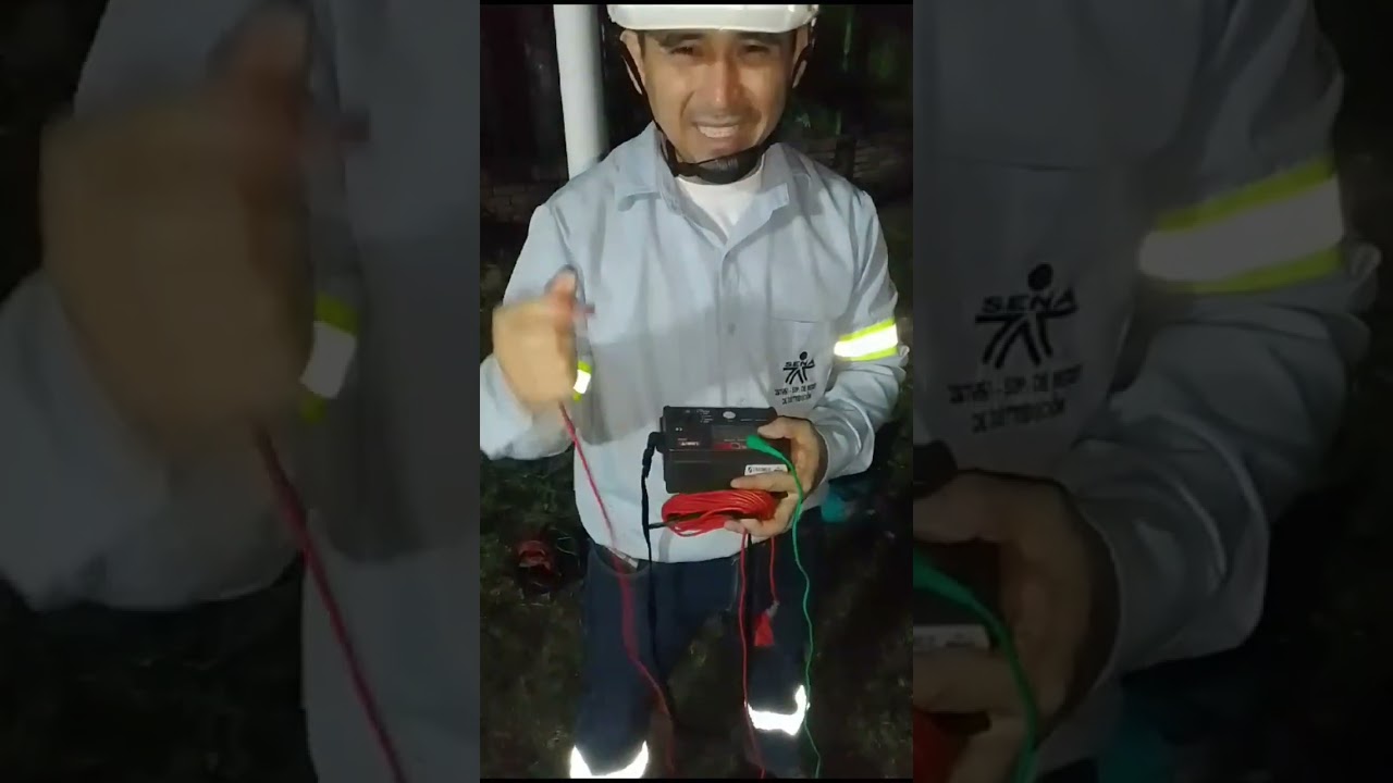 Medición de Resistencia del Terreno con Telurometro.. SENA