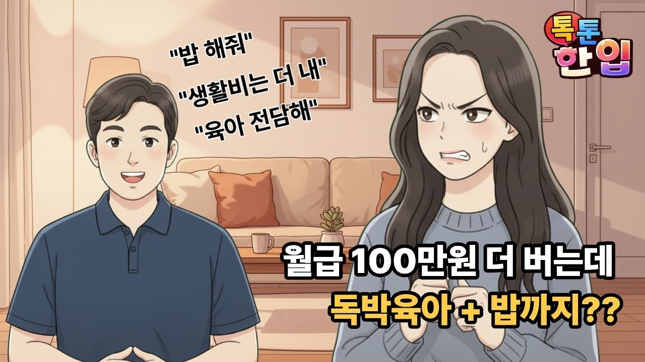 밥 해줘라는 남자와 파혼한 이유 #결혼 #파혼 #톡툰 #혼전계약서 #육아 #가사분담 #생활비 #독박육아 #사연툰 #사연