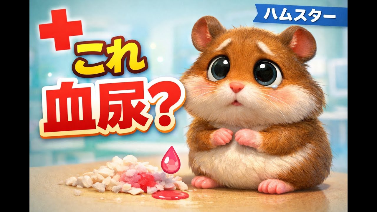 ハムスターの血尿｜考えられる原因と受診の目安