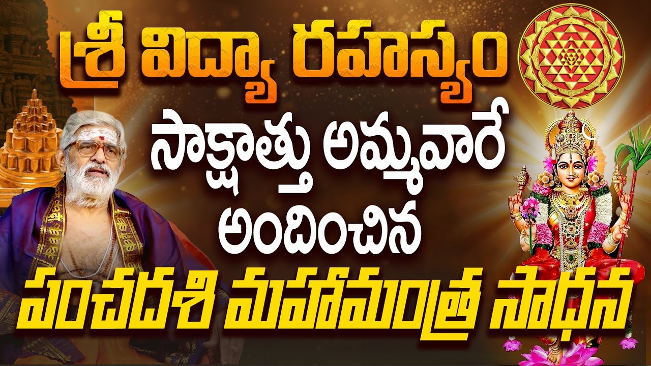 శ్రీవిద్యా రహస్యాలు | What is Real Srividya | Krovi Parthasarathi #sreesannidhitv #srividhya #2026