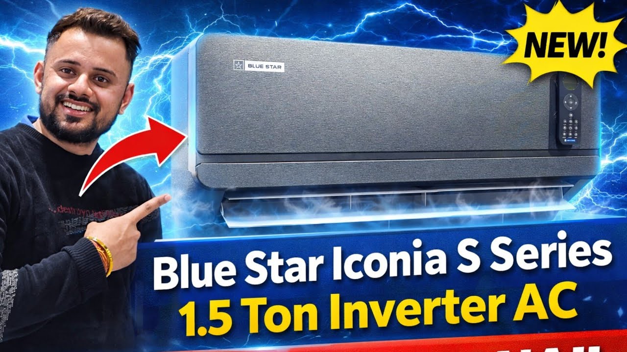 Smartest AC in India? Blue Star Iconia S Series 1.5 Ton Inverter AC Setup & Demo